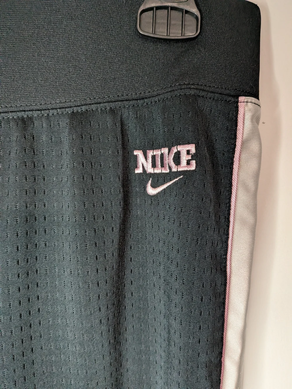 Nike Black Sweatpants with Light Pink Side Panels